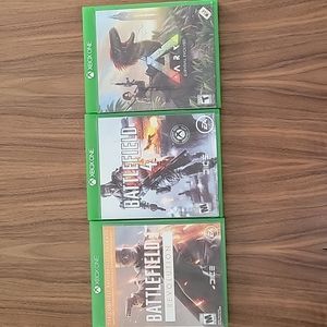 (Xbox One)Battlefield 1 & 4, Ark Survival Evolved